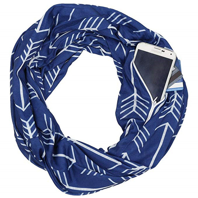 Hidden Pocket Travel Scarf