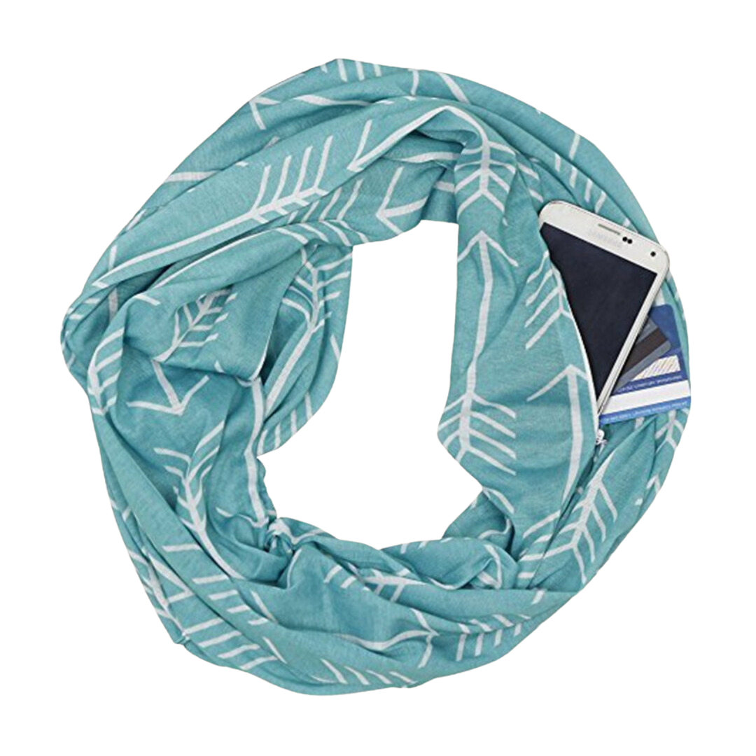 Hidden Pocket Travel Scarf