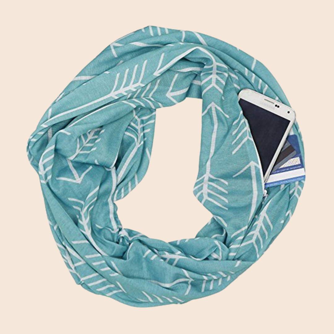 Hidden Pocket Travel Scarf
