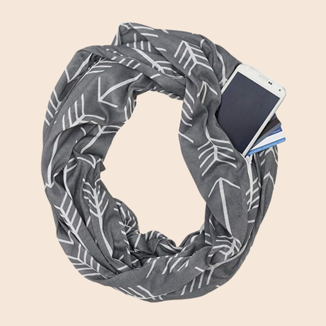 Hidden Pocket Travel Scarf