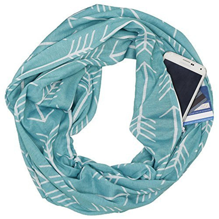 Hidden Pocket Travel Scarf