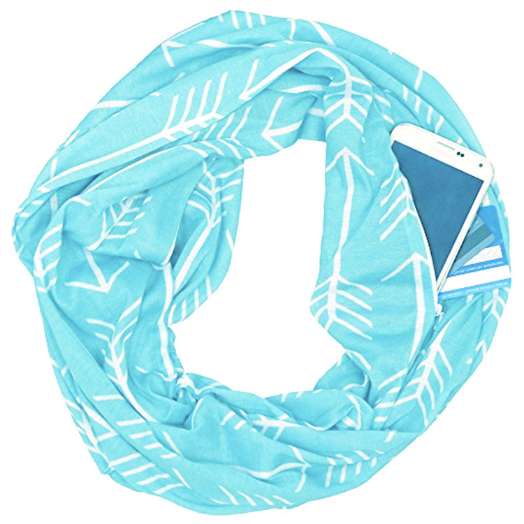 Hidden Pocket Travel Scarf